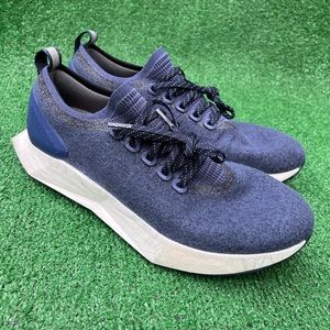 Allbirds Wool Runner Mizzles Lace Up Sneakers Hazy Indigo Blizzard Men Sz 11.5